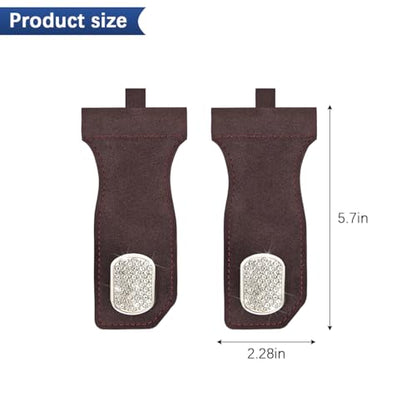 Bling Car Co-Pilot Glovebox Hook, 2PCS Crystal Rhinestone Vehicle Passenger Seat Hanging Storage Hooks for Handbag Purse, Automotive Glove Box Organizer Hanger, Universal Fit (Brown) - color: Brown