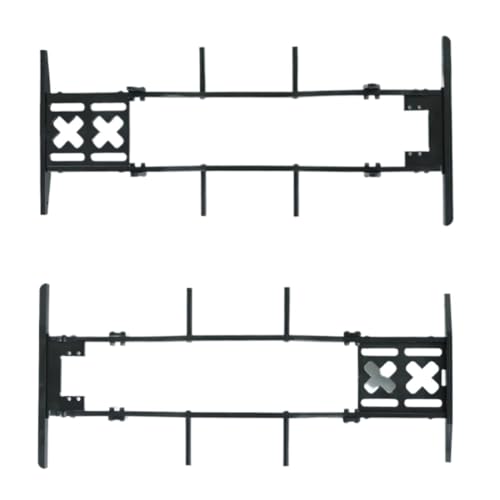 RC Car Accessories for Axial for SCX10 D90 TF2 B5 1/10 RC Crawler Metal for Chassis Set Rails Frame with Shock Towers for Leaf Springs Mounting Holes Upgrade