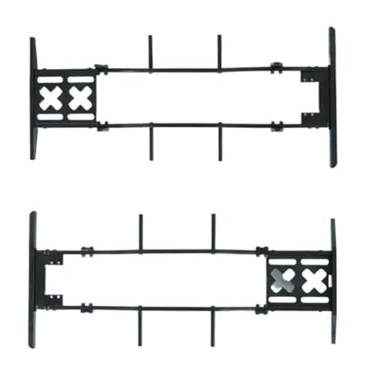 RC Car Parts for Axial for SCX10 D90 TF2 B5 1/10 RC Crawler Metal for Chassis Set Rails Frame with Shock Towers for Leaf Springs Mounting Holes Upgrade