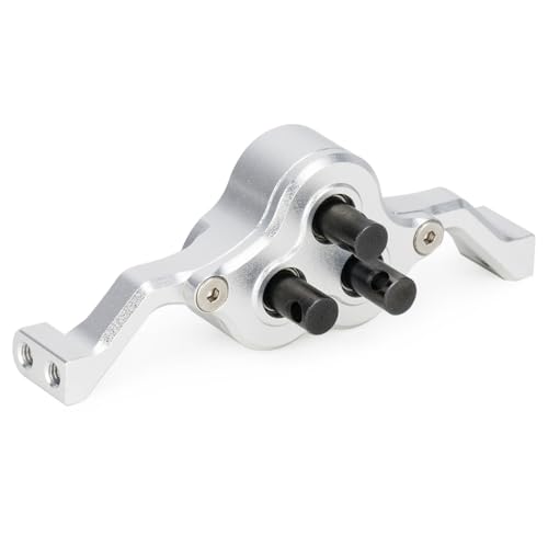 70mm Width Transfer Case with Reverse Shaft,CNC Aluminum Gearbox for 1/10 RC Crawler SCX10 MOA 1.9 Shafty LCG Chassis Cheater Rigs Comp Build Upgrade Parts (Silver) - color: Silver