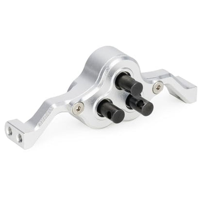70mm Width Transfer Case with Reverse Shaft,CNC Aluminum Gearbox for 1/10 RC Crawler SCX10 MOA 1.9 Shafty LCG Chassis Cheater Rigs Comp Build Upgrade Parts (Silver) - color: Silver