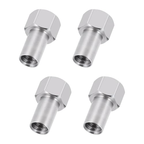 Stainless Steel M2.5 Extended Wheel Nuts 3mm Upgrade for 1/18th TRX4M Defender Bronco K10 High Trail F150 RC Crawler Car Parts - style: 3mm