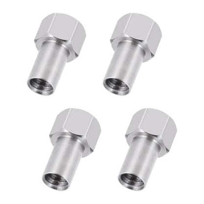 Stainless Steel M2.5 Extended Wheel Nuts 3mm Upgrade for 1/18th TRX4M Defender Bronco K10 High Trail F150 RC Crawler Car Parts - style: 3mm