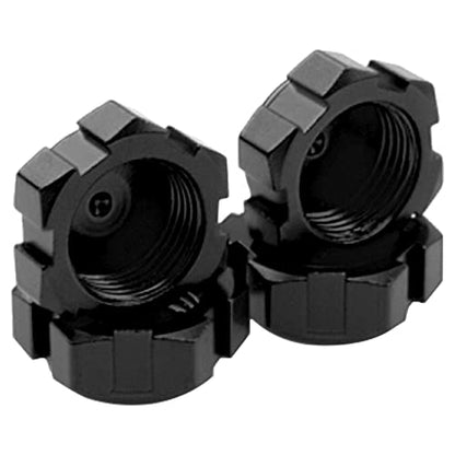 Metal Anti-dust Wheel Hub Cover 17mm Dust Lock Nuts Adapter Compatible with Arrma 1/7 Mojave Felony Infraction 6S 1/8 Kraton Senton Outcast Talion Typhon RC Car (Black) - color: Black
