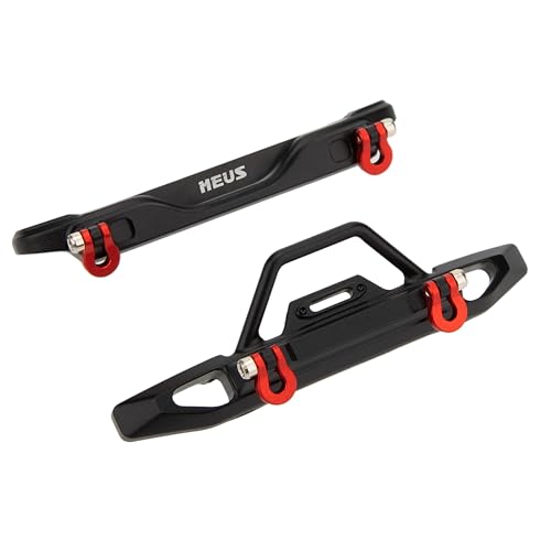 MEUS RACING Front Rear Bumper - CNC Aluminum Bumper for Axial SCX30 C10 Bronco 1/30 RC Crawler Upgrades (For Bronco) - color: For Bronco