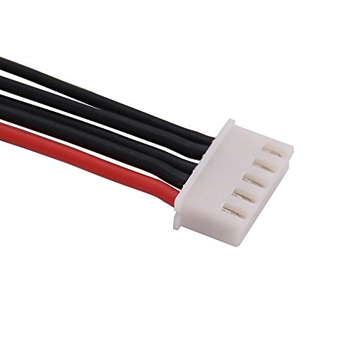 10pcs 4" / 10cm JST-XH 4S Balance Plug Connector Adapter Lead Wire 22awg Silicone Cable for RC Lipo Battery Charger(C124-10)…