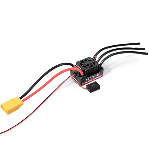 120A Waterproof Brushless ESC, 2-4S LiPo Sensorless Speed Controller for 1/10 RC Car, Truck, Buggy, Truggy, Pre-soldered XT90 & 4.0mm Bullet Connectors, 32-bit MCU - T10 Series - style: 1/10 120A 2-4S XT90
