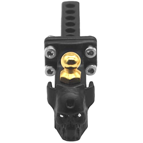 Share Goo Metal Tow Trailer Hook Drop Hitch Receiver Compatible with Traxxas TRX-4 90046 90047 SCX10 RC4WD D90 1/10 RC Crawler Car Rear Bumper Hook (Black)