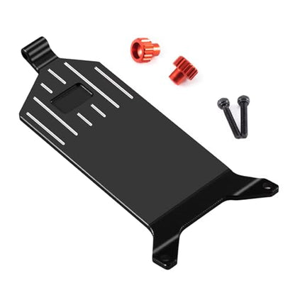 RC Upgrades for LOSI Micro-B 2WD 1/24 for Buggy Aluminum Alloy for Chassis Receiver Plate RC Car Upgrade Parts(Black) - color: Black