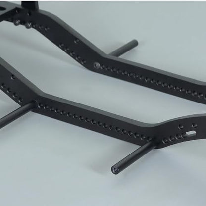 RC Car Frame Parts For Axial For SCX10 D90 TF2 B5 1/10 Metal Chassis Set Rails Frame With Shock Towers For Leaf Springs Mounting Holes RC Crawler Upgrade