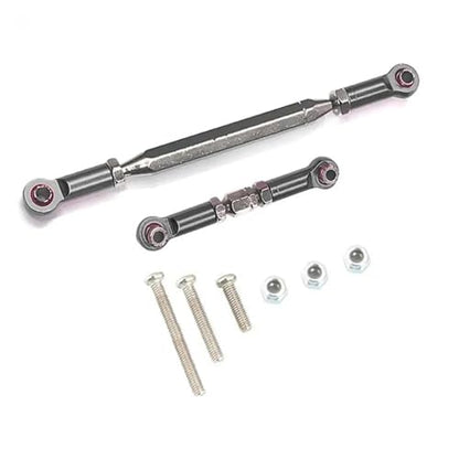 RC Car Rod Linkage Compatible with MN D90 D99 for MN-90 FJ-45 1/12 RC Car Crawler Metal Adjustable Steering Linkage Servo Link Pull Rod Turnbuckle