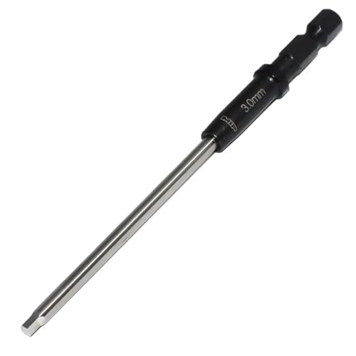 MIP Metric RC 1/4" Hex Bit 9211S 3.0mm – Hex Head Allen Wrench Drill Tools Tool Bits for Screwdrivers, Electric Screwguns, and Power Drills For RC Cars - Made in USA - size: 3.0mm - Hex