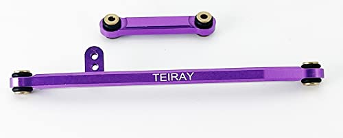 SCX24 Links Upgrades High Clearance RC Crawler Car Steering Rod Tie for SCX24 Gladiator 1/24 RC Crawler Car Axial AXI00005 10PCS (Purple)