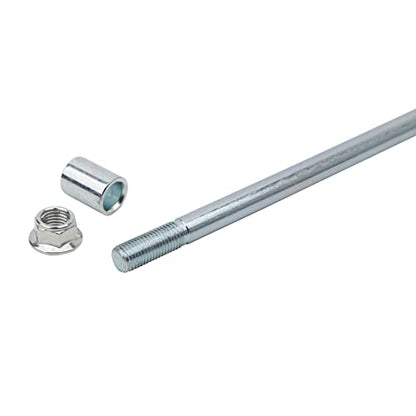 Mokuo 10 * 200mm(0.39″*7.87″) Front Rear Axle with Bushing 20mm Fit for Motorcycle Pit Dirt Bike Moped Scooter QUAD ATV Mini Bike Parts - size: 10-200