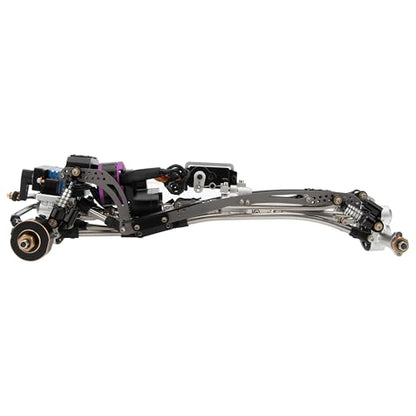 MEUS RACING Titanium LCG Chassis MD24 Dig Chassis for Axial SCX24 1/24 RC Crawler Upgrades (MD24 Dig Chassis) - color: Md24 Dig Chassis