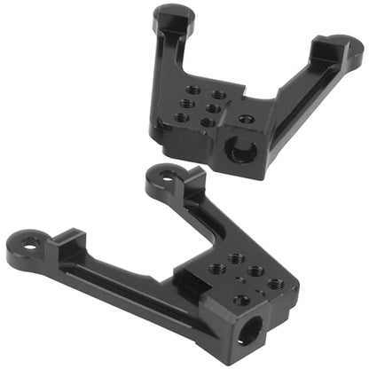 ShareGoo 4PCS Aluminum Front Rear Shock Tower Shock Hoops Bracket Mount Compatible with Axial SCX10 II 90046 90047 1/10 Scale Crawler Upgrade Part (Black) - color: Black