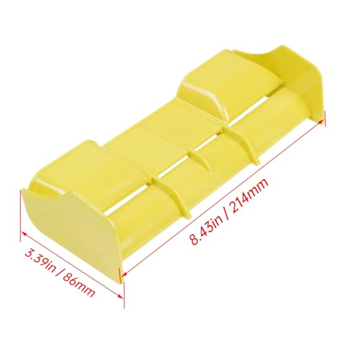 HobbyPark 1/8 RC Buggy Wing Spoiler High Downforce Rear Body Wing Tail for 1/8 Scale Off‑Road RC Car Truck Truggy – Yellow