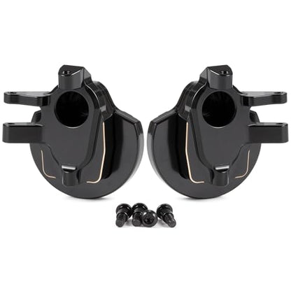 Heavy Brass Weights Portal Steering Knuckles for Capra SCX10 III CP43 CP44 | Weight 113g, Black Hard Coating, Fits 1/10 RC Crawler 4WS LCG Comp Builds