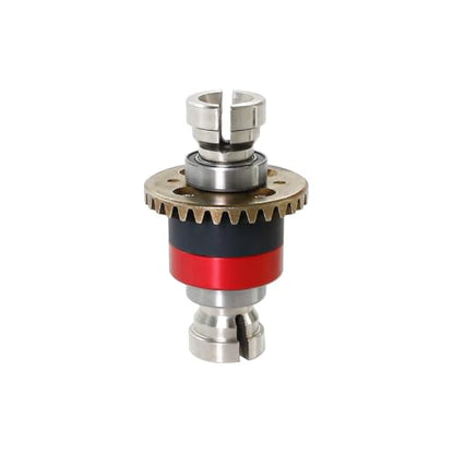 Differential Parts for ARRMA 1/18 Granite Grom/Typhon Grom/ 1/14 Mini Mojave Grom RC Front/Rear Universal Metal Differential Spare Parts(2* Red) - color: 2*silver&red