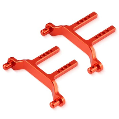 Aluminum RC Front Rear Body Mount Post for 1/18 Tra-xxas Latrax Desert Prerunner SST RC Car Upgrades (Red) - color: Red