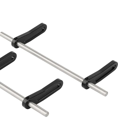 Metal Front Rear Modular Bumper Bull Bars for 1/10 RC Crawler Chassis LCG TRX4 TRX6 SCX10 Capra Dodge Power Wagon Upgrade Parts (Black) - color: Black