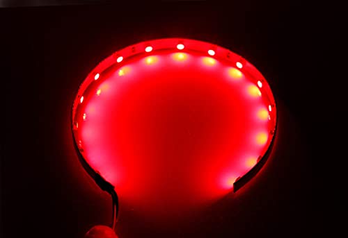 iJDMTOY Brilliant Red 15-SMD LED Accent Ambient Lighting Kit Compatible with Car Motorcycle Projector Lens Demon Eye Retrofit - color: Red
