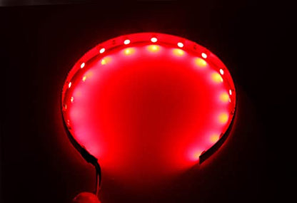iJDMTOY Brilliant Red 15-SMD LED Accent Ambient Lighting Kit Compatible with Car Motorcycle Projector Lens Demon Eye Retrofit - color: Red