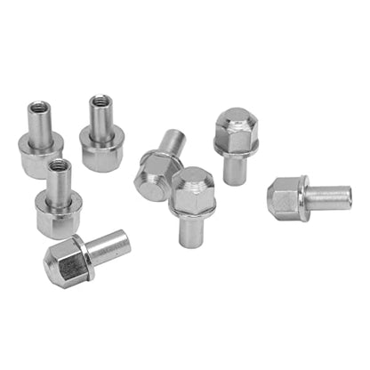 Oumefar 8Pcs RC Wheel Extension Column, RC Hex Wheel Hub Nut for Axial SCX10 15mm, RC Wheel Hub Extension Adapter for RC Crawler Truck RC Accessories