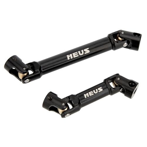 MEUS RACING Stainless Steel TRX4M Driveshaft, Drive Shaft for Traxxas 1/18 TRX4M High Trail K10/F150 RC Crawler Upgrade Parts, Black