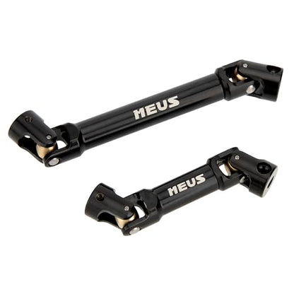 MEUS RACING Stainless Steel TRX4M Driveshaft, Drive Shaft for Traxxas 1/18 TRX4M High Trail K10/F150 RC Crawler Upgrade Parts, Black