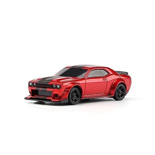 1:76 Turbo Racing Scale RC Sport Car, Table Racing Remote Control Mini Model Car Full Proportional RTR Kit Toys (C75-red) - color: C75-red