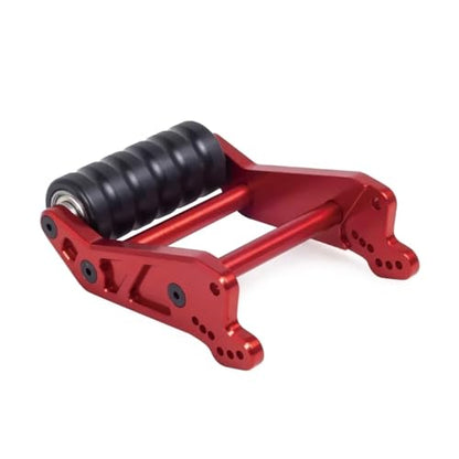 for Losi for LMT 4WD 1/8 Solid Axle 1pc Metal Adjustable Wheelie Bar Anti Roll Wheel Upgrade Parts RC Monster Truck RTR Grave Digger Rc Upgrade Spare Parts - color: Red
