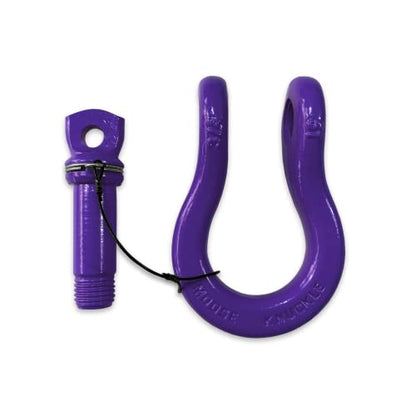 B'oh Spin Pin 3/4” Recovery Shackle | 10,000 lbs Capacity - High-Strength Carbon Steel with 7/8" Pin Recovery Gear Towing Accessories - Pin Style : Screw, Grape Escape - color: Grape Escape