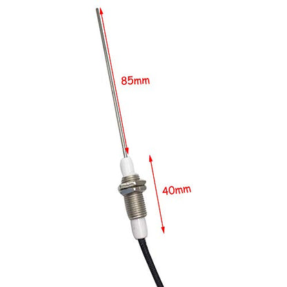 MENSI Gas Grill Stove Ignition Electrode Spark Plug 36" with High Temperature Resistance Leads DIY Igniter Sparker Pack of 2 - size: 36" Flat terminal