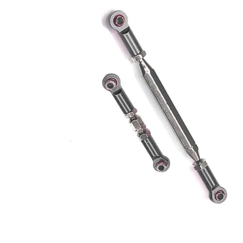 RC Car Rod Linkage Compatible with MN D90 D99 for MN-90 FJ-45 1/12 RC Car Crawler 2 Pcs Metal Adjustable Steering Linkage Servo Link Pull Rod Turnbuckle