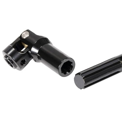 2pcs Steel Driveshaft 68-229mm Cut-to-Length for 1/10 SCX10 RC Crawler | Upgrade your 1/10 crawler with durable universal joint shafts.Severable design fits LCG rigs Capra Chassis.Easy DIY install. - color: 2pcs Black