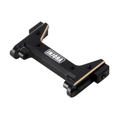 INJORA Front Bumper Mount - 7g Black Coating Brass Mount for 1/18 RC Crawler TRX4M Defender Bronco Upgrade