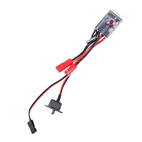 Waterproof 10A Brushed ESC E2s Dual Way Brake LED Control for 1/16 1/18 1/24 RC Car, Boat, Tank8 RC Car Brushless ESC