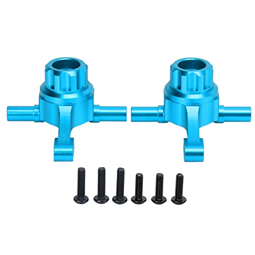 RC Car Steering Cup, Durable Aluminum Alloy Front Knuckle Arm for 1/10 Scale RC Vehicles, Blue for Hobbyists and Racing Enthusiasts