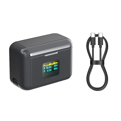 Versatile Two Channel Battery Charger, Smart Trickle Charging Hub, Ideal for Camera Batteries, Dual Slot Battery Pack Charger for All Day Filming Equipment