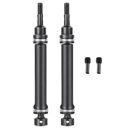 MORLORDY 2Pcs 1144 Steel RC CVD Driveshafts Dogbone for 1/16 Trax-xas E-Revo Summit RC Truck Upgrade Parts (Universal for Front & Rear)