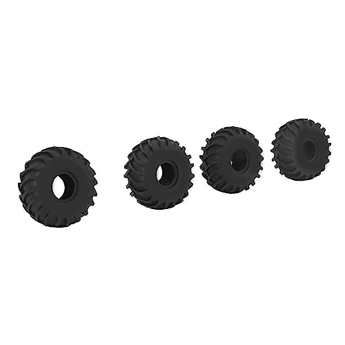 4PCS 1.0in Wheel Rubber Tires Anti Slip Better Grip RC Rubber Tyre for AXIAL SCX24 1/24 RC Crawler