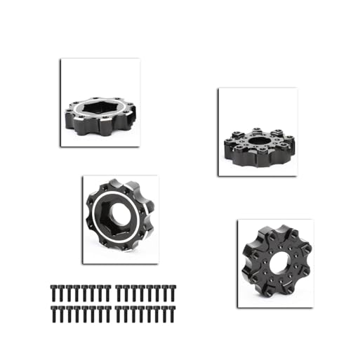 RCAWD for Pro-Line 1/8 8x32 to 17mm Zero Offset Aluminum Wheel Hex Adapters Upgrades Parts #PRO635600 - size: 17mm ZERO Offset