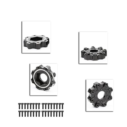 RCAWD for Pro-Line 1/8 8x32 to 17mm Zero Offset Aluminum Wheel Hex Adapters Upgrades Parts #PRO635600 - size: 17mm ZERO Offset