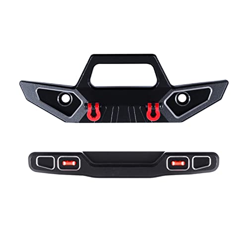 Aluminum Front&Rear Bumper for AXIAL SCX24 Jeep Gladiator AXI00005 1/24 RC Crawler Car Upgrade