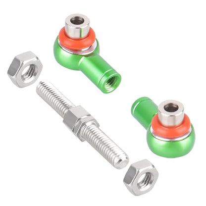 Hobbypark Metal Turnbuckle Aluminum Camber Links Toe Links with Rod Ends Steering Linkage Set for Traxxas 1/18 LaTrax Teton Upgrades Desert Prerunner, Replace 7636 (Green) - color: Green