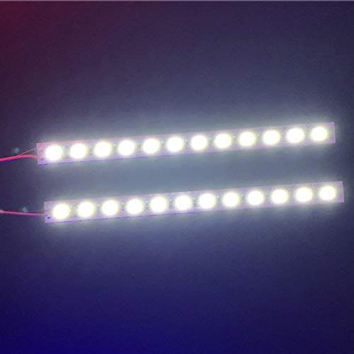 RC 24Leds Chassis Light Aluminum Decorative Dazzle LED Strip 6V Compatible with HSP HPI Recat Racing 1/8 1/10 RC Car Crawler Buggy Truck (White) - color: White