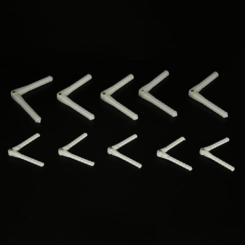 10PCS RC Airplane Plastic Pin Hinge for RC Plane Helicopter Aircraft DIY Model Plane Fix Wing Parts (2.5x48mm/4.5x67mm) - style: 2.5x48mm/4.5x67mm