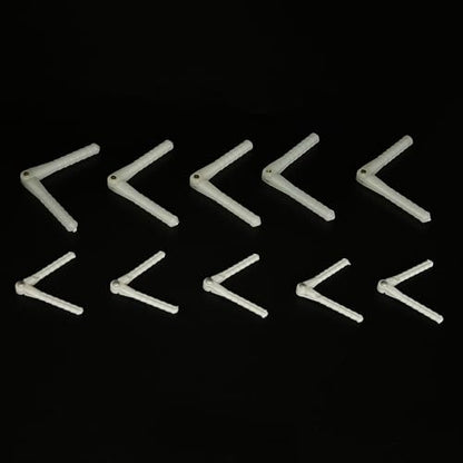 10PCS RC Airplane Plastic Pin Hinge for RC Plane Helicopter Aircraft DIY Model Plane Fix Wing Parts (2.5x48mm/4.5x67mm) - style: 2.5x48mm/4.5x67mm