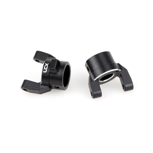 LCX Racing 1/10 RC Crawler Car CNC Aluminum Front Axle Steering Knuckle C Hub Carrier Set L/R for Axial SCX10 PRO, Upgrades Parts Accessories